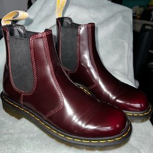 Vegan 2976 Chelsea Cherry Red Dr Martens
